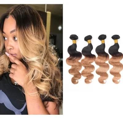 Ombre Brazilian Virgin Hair Body Wave 4 Bundles 2 Tone 1b/27 Ombre Body Wave