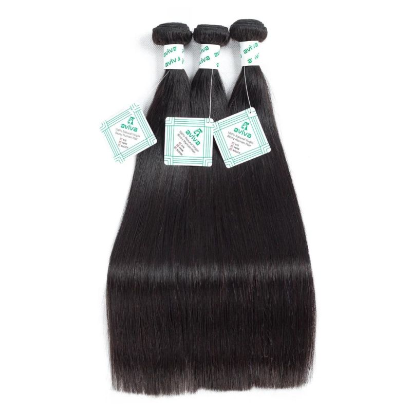 Natural 7A Straight 20inch Brazilian Virgin Human Hair Extension