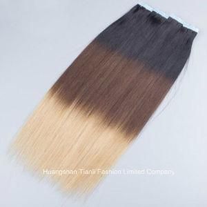 24&quot; Three Tone Ombre Brazilian Human Tape Hair Drouble Drawn