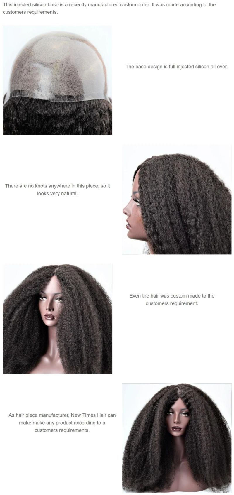 Custom Ladies Injected Silicon Hair Replacement System