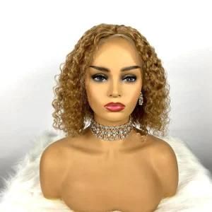 Pre Plucked Curly Bob Wig Hot Sale Brown Lace Front Wig 27 Curl Bob Lace Front Wigs