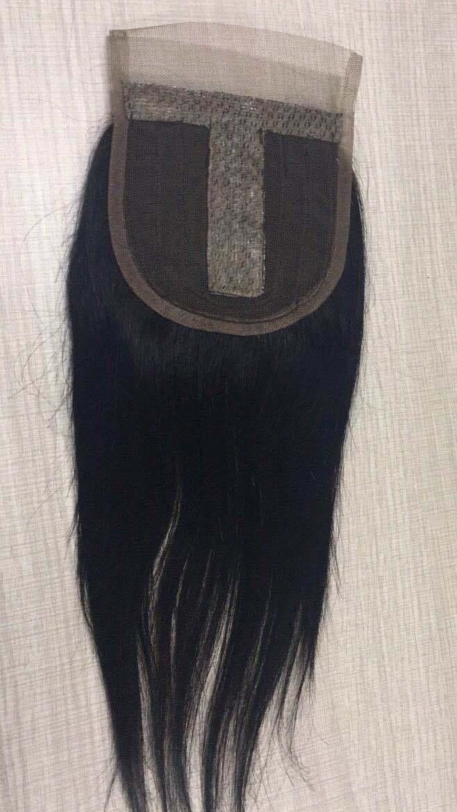 Cheaper 10 Inch Brazilian Hair Closure Machine Made 5X5 Closure Straight