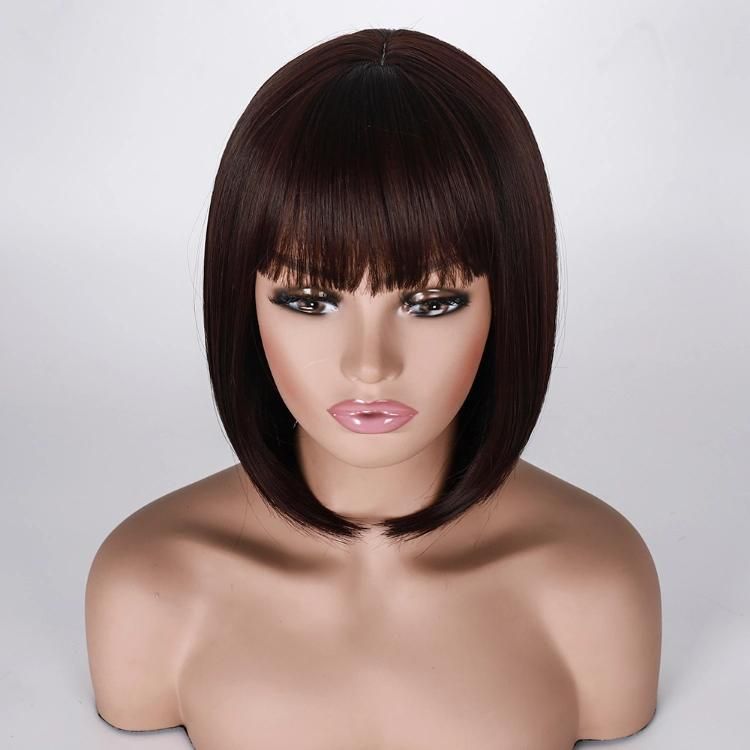 Wholesale China Wig Silky Straight Synthetic Bob Short Wigs