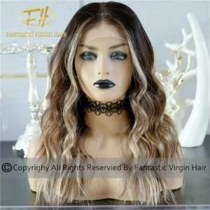 Luxury Balayage/Omber/Highlight Colour Lace Frontal/Full Lace Wigs with Full Bleached Knot Tt8-2-a-2018
