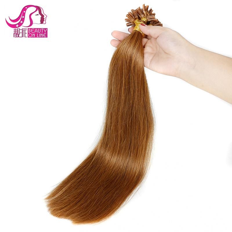 Keratin Flat I or U-Tip Straight Hair Extension (WHH-KU--002)