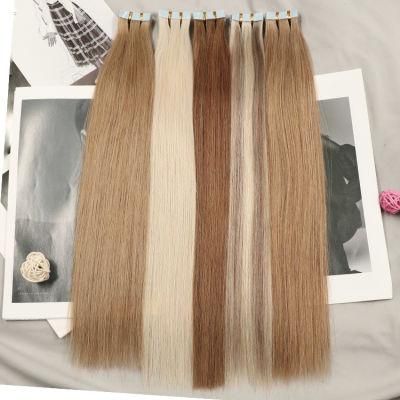 Double Drawn Straight Remy Hair Tape in Human Hair Extension