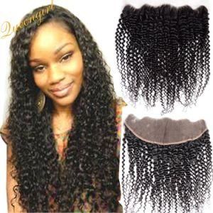 13X4inch Virgin Remy Human Hair Kinky Jerry Curly Top Closure Lace Frontal Malaysian Hair