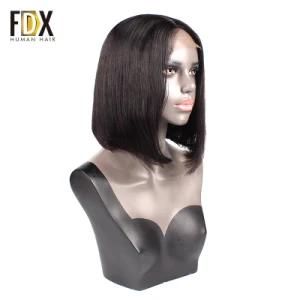 Natural Human Indian Raw Hair Vendor Lace Bobo Wigs