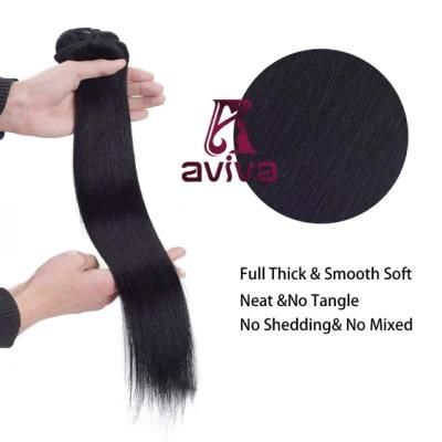 Aviva Hair Extension Full Head Clip in Human Hair Extension 12inch 8PCS/Set Clip in Virgin Hair Extension (AV-CH08-1)