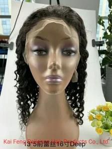 Human Hair Curely Lace Front Wig (RLS-003)