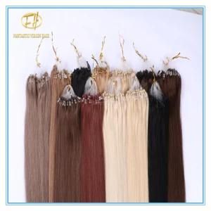 Customized Color High Quality Double Drawn Micro Ring Extension Hairs with Factory Price Ex-026