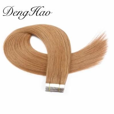 Double Drown 12A Grade 100% Human Virgin Remy Hair Tape in Hair Extensions