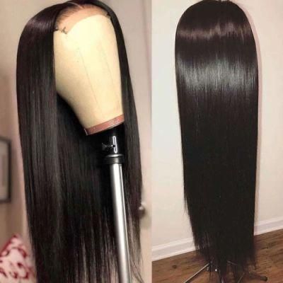 180% Wholesale Lace Closure Wig Vendors, Raw Cuticle Aligned Wig HD Lace Closure, Natural Straight Braided Human Hair Wigs