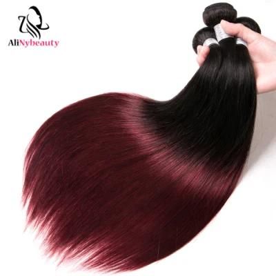 Alinybeauty Hot Selling 1b 99j Virgin 100% Human Hair Weaving