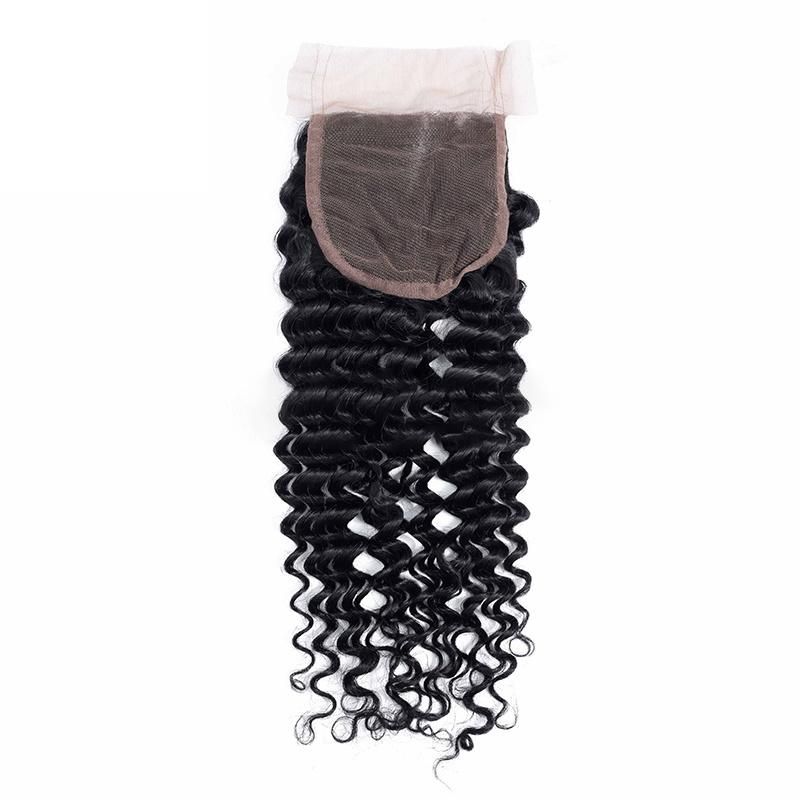 Wendyhair Deep Wave Malaysian Remy Hair 4*4 Lace Closure