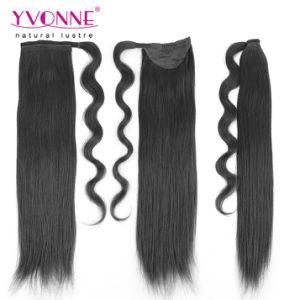 Natural Color Human Hair Ponytails for Black Women