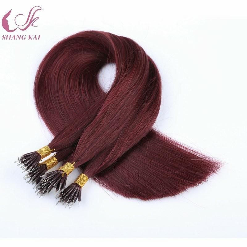 Brazilian Virgin Hair Extensions Thick Soft Nano Hair Nano Ring Hair Extension