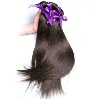 Brazilian Straight Hair Weave Bundles Color 4 Light Brown Non-Remy Human Hair Extensions Fast Shipping