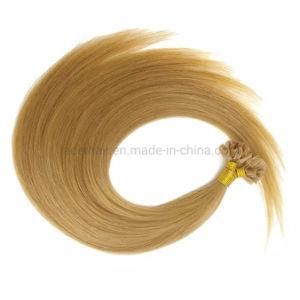 Italian Keratin Brazilian Natural Nail U Tip Virgin Remy Human Hair Extension