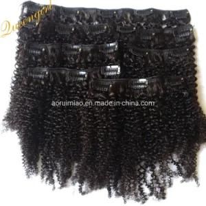 9A Double Drawn Natural Raw Virgin Brazilian Clip in Human Hair Weaves