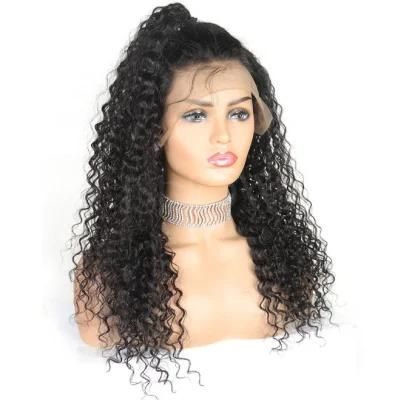 Factory Price High Quality 8A Brazil Human Hair Kinky Curly Wig 150% 13*4 Remy Hair Wig