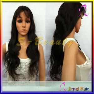 100% Chinese Body Wave Virgin Remy Human Hair Wig with Baby Hair