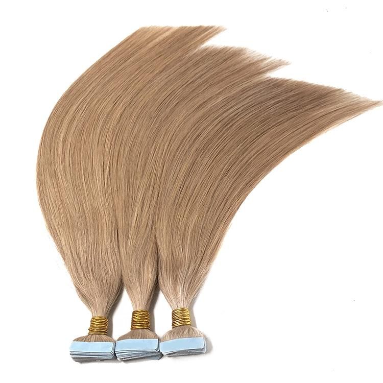 100% Raw Cuticle Aligned Tape in Hair Extensions Straight