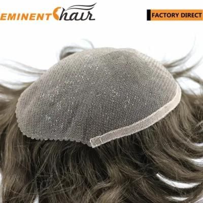 Factory Direct Natural Effect Remy Hair Wig for Men