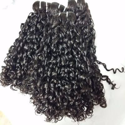 Thick Bottom Pixie Curl Indian Remy Human Hair Weave