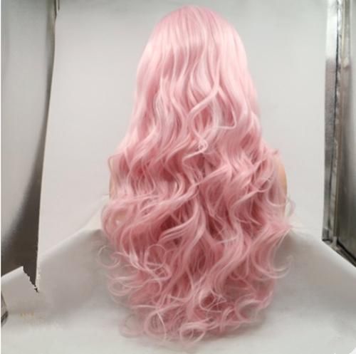 Long Wavy Wig with Air Bangs Silky Full Heat Resistant Synthetic Wig for Women
