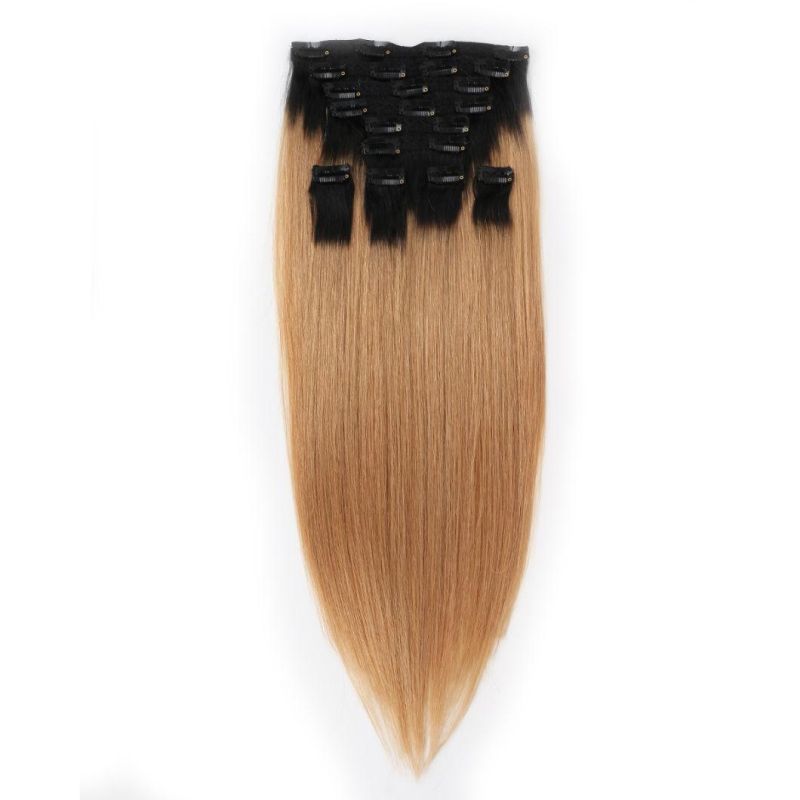 Xuchang Hair Factory 100% Remy Clip in Hair Extensions 220 Grams Loose Curly Indian Remy Clip in Human Hair Extensions