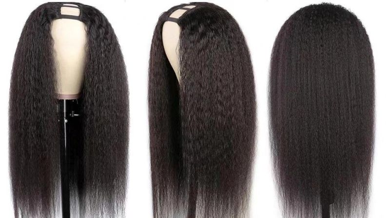 Human Hair Wigs Wholesale 10 A Grade, Human Hair Wigs Wholesale, U Part Kinky 100 Human Hair Wig