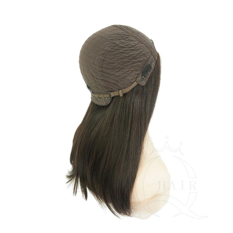 Customized Brazilian Virgin Hair Natural Black 18inch 4X4" Non-Slippery Silk Top Wigs