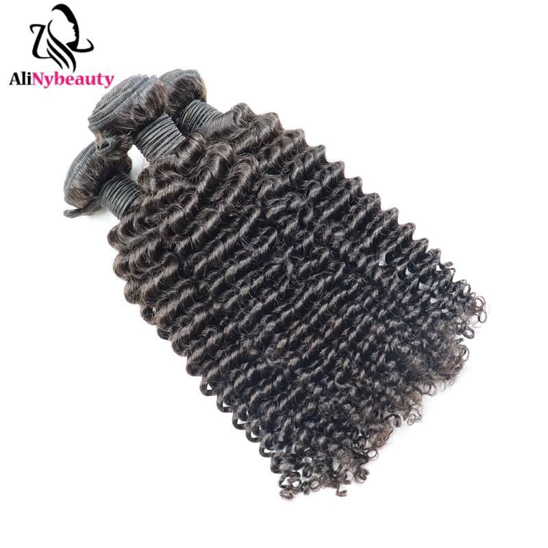 Alinybeauty Unprocessed Human Hair Weave 10A Grade Mink Brazilian Human Hair Extension Wholesale Bundles Vendors with Human Hair