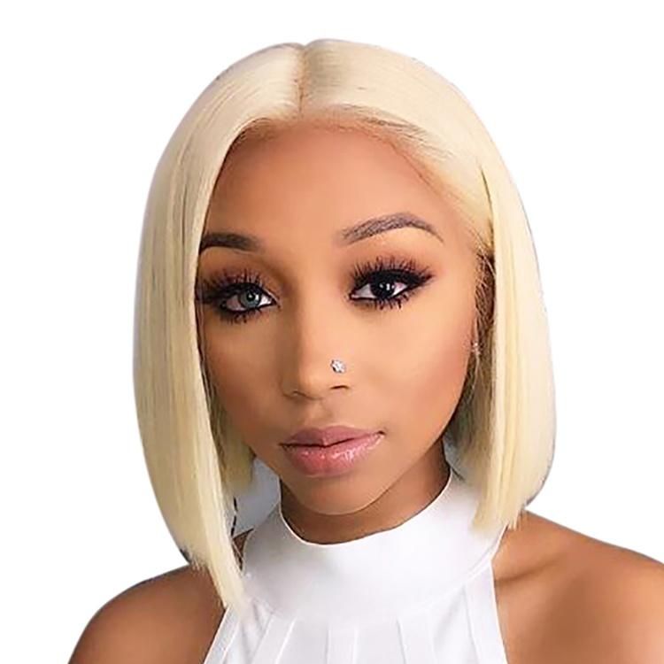 Kbeth Human Hair Wigs Refund If Any Quality Problem, High Quality 613 Full Lace Bob Straight Fast Shipping 100% Virgin 613# Full Wig 1 Hour Ready to Ship