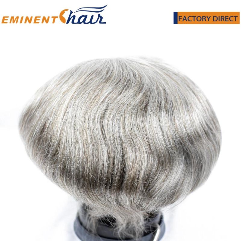 Factory Direct Full Fine Welded Mono #0.12 Toupee for Men