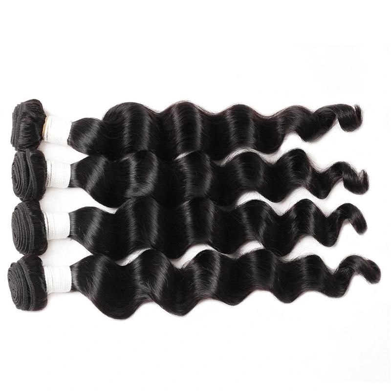 Loose Deep Wave Brazilian Bundles Human Hair Weft Extensions From China