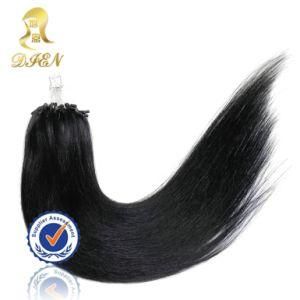 Brazilian Easy Micro Ring Loop Virgin Human Hair Extensions Natural Black Color