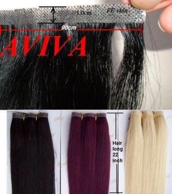 PU Weft Wholesale 100% Human Hair Skin Weft, Human Hair