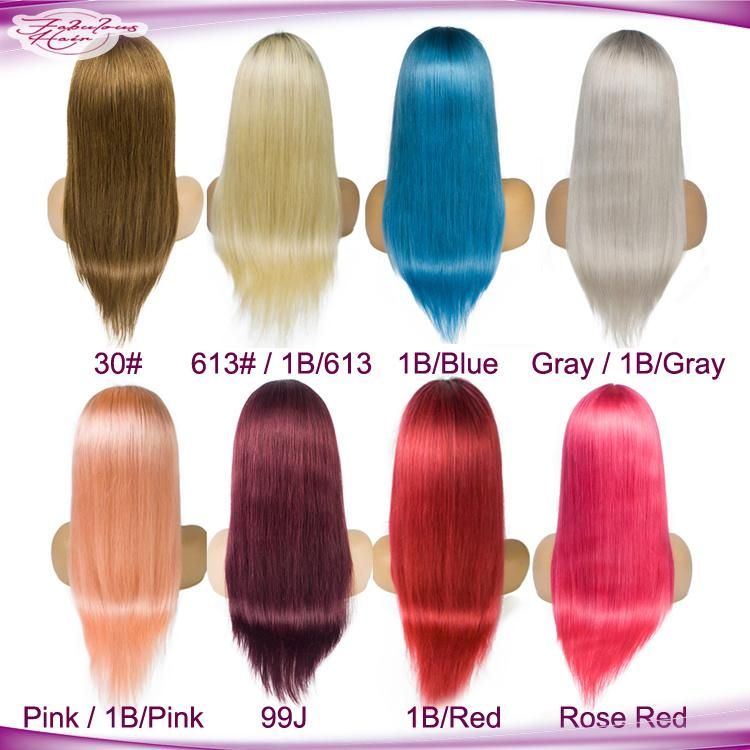 Remy Virgin Hair Pink Wig 28 Inch on Dark Skin