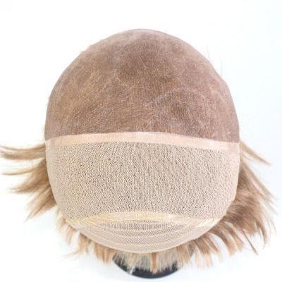 Lm001 Anti-Slip Silicon Mono Top and Lace Front Synthetic Women Hair Systems