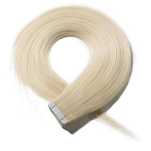 100% Virgin Hair Tape in Human Hair Extensions (AV-TP18-60)