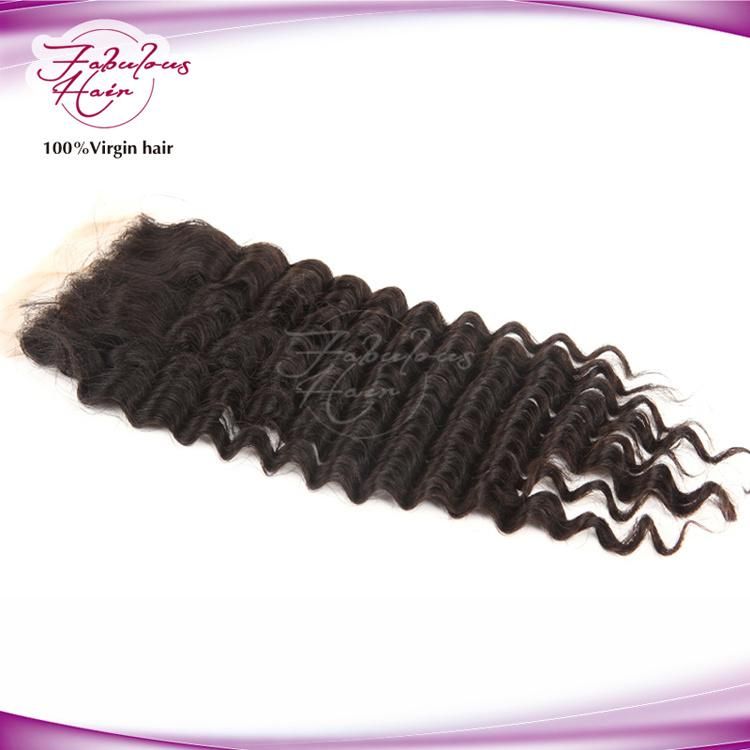 Virgin Cheap Brazilian 16 Inch Deep Wave HD Lace Closure