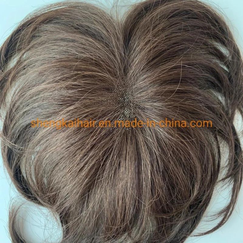 Wholesale Premium Quality Mono Top Full Handtied Synthetic Hair Toppers