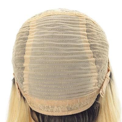 Straight Blond Bob Style Lace and Machine Weft Base Stock Women&rsquor; S Hair Replacement