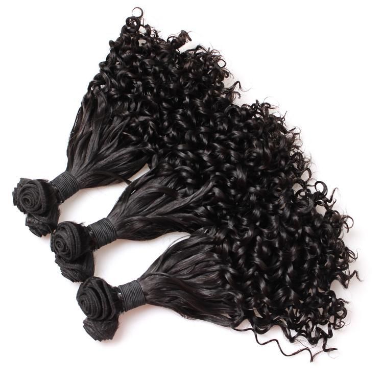 Double Drawn Funmi Human Hair Bouncy Curly Bundle Human Hair Extension