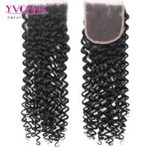 Best Selling Brazilian Hair Top Closure 4*4 Malaysian Curly Hair Extension