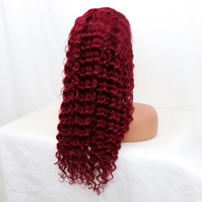 Human Hair HD 360 Lace Wigs Deep Curly Bob