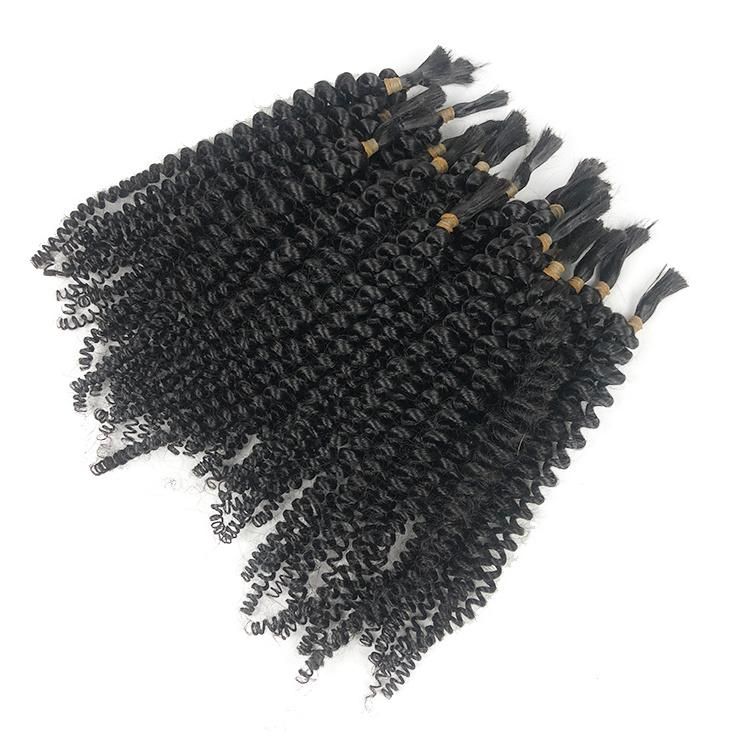 Wholesale Bulk Virgin Hair Jerry Curly 3mm Curly Crochet Bulk Braiding Hair