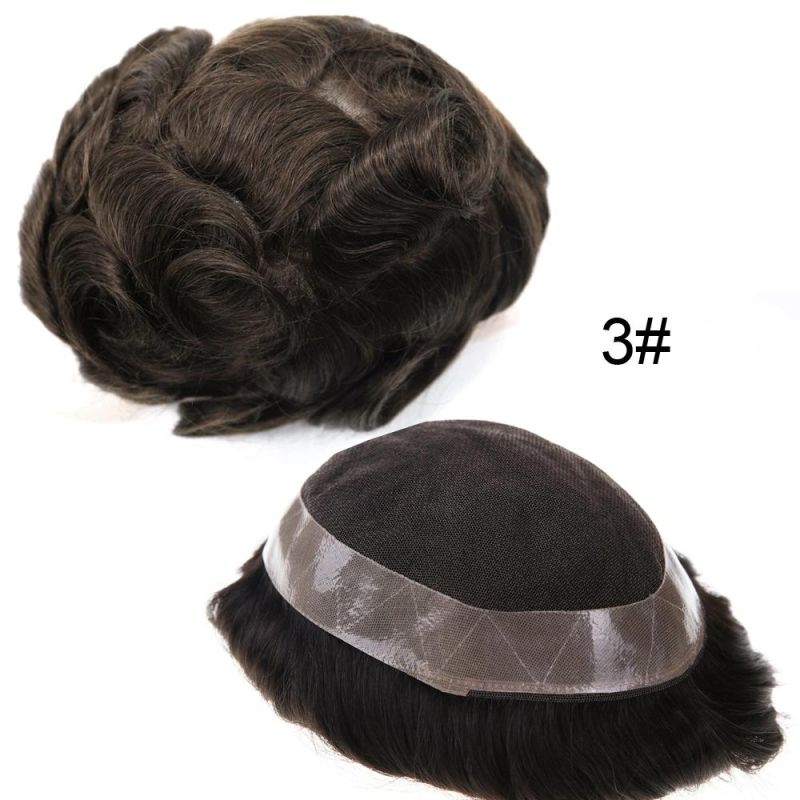Kbeth Fine Mono Lace Remy Top Quality Human Hair Hair Replacement and Hair Toupee for Whiter Men Wholesale China Wigs